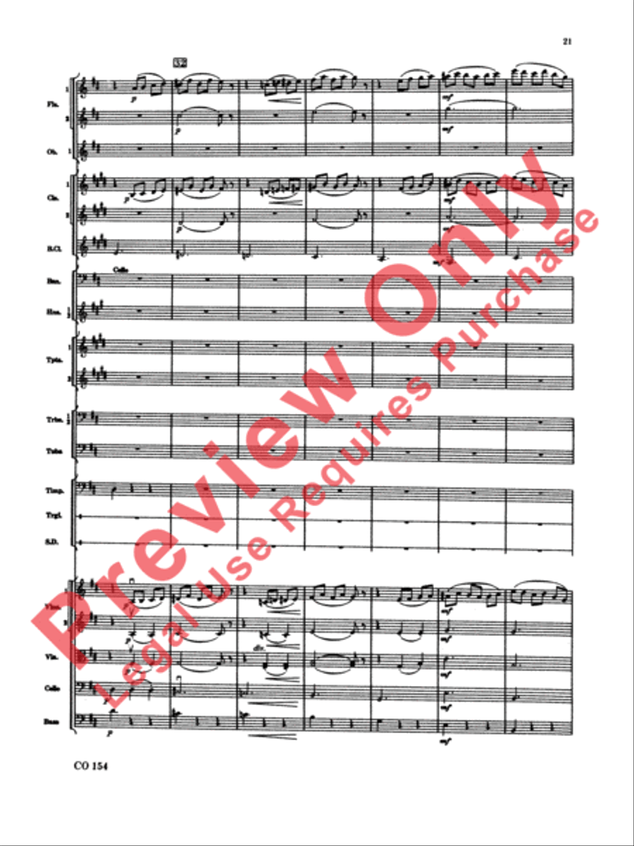 Nutcracker Ballet, Set I (Dance of the Sugar Plum Fairy and Waltz of the Flowers) Full Orchestra scores gallery preview page 22