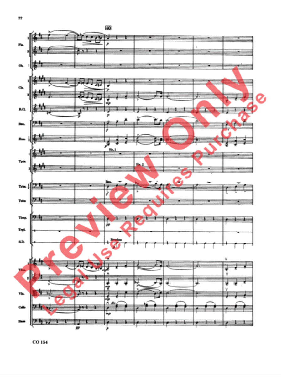 Nutcracker Ballet, Set I (Dance of the Sugar Plum Fairy and Waltz of the Flowers) Full Orchestra scores gallery preview page 23