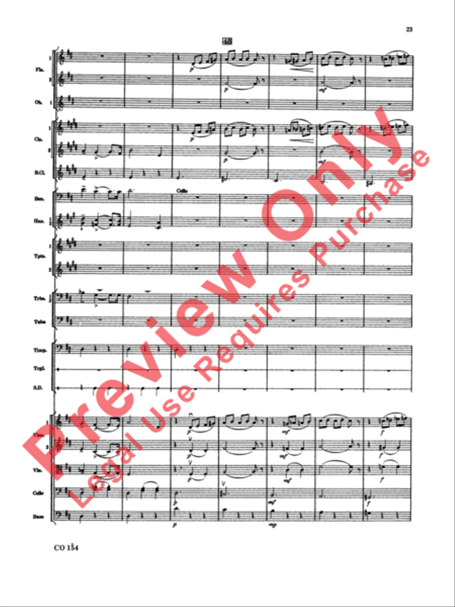 Nutcracker Ballet, Set I (Dance of the Sugar Plum Fairy and Waltz of the Flowers) Full Orchestra scores gallery preview page 24