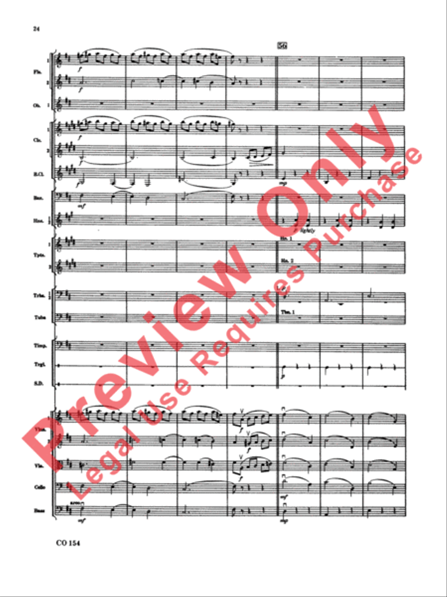 Nutcracker Ballet, Set I (Dance of the Sugar Plum Fairy and Waltz of the Flowers) Full Orchestra scores gallery preview page 25