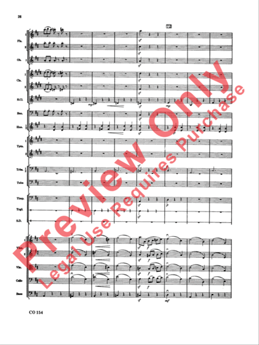 Nutcracker Ballet, Set I (Dance of the Sugar Plum Fairy and Waltz of the Flowers) Full Orchestra scores gallery preview page 27