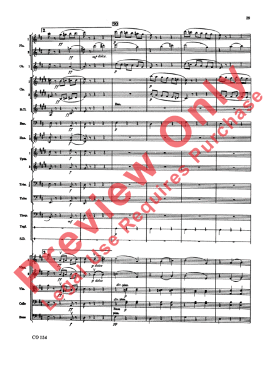 Nutcracker Ballet, Set I (Dance of the Sugar Plum Fairy and Waltz of the Flowers) Full Orchestra scores gallery preview page 30
