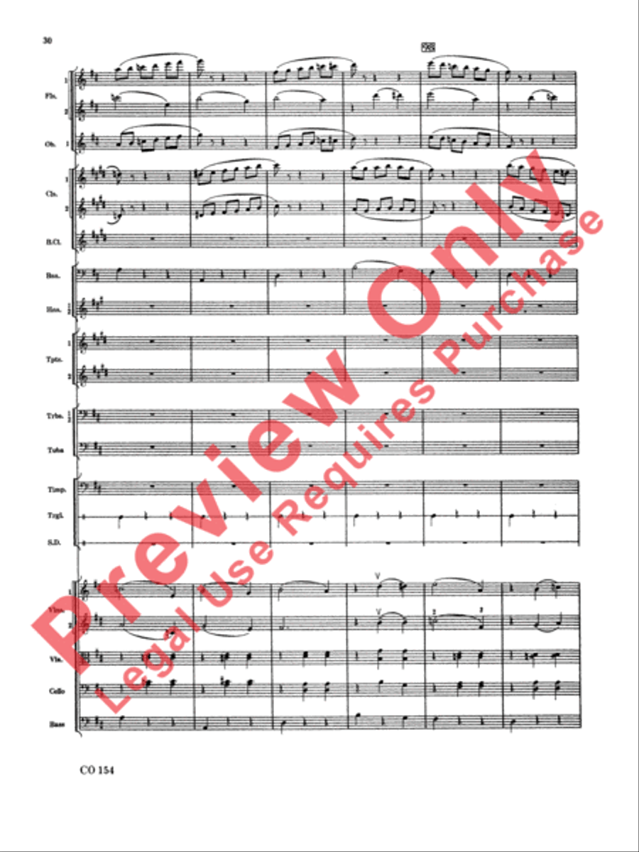 Nutcracker Ballet, Set I (Dance of the Sugar Plum Fairy and Waltz of the Flowers) Full Orchestra scores gallery preview page 31