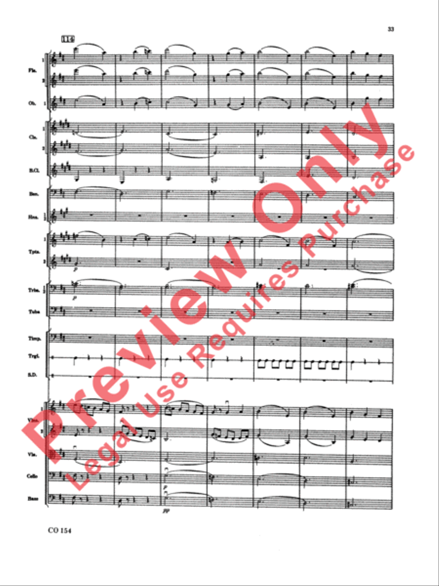 Nutcracker Ballet, Set I (Dance of the Sugar Plum Fairy and Waltz of the Flowers) Full Orchestra scores gallery preview page 34