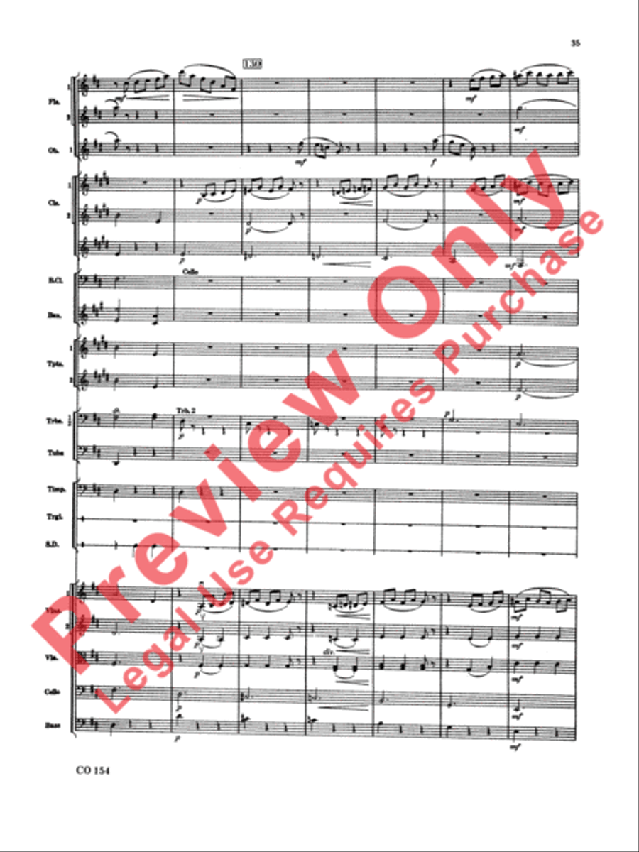 Nutcracker Ballet, Set I (Dance of the Sugar Plum Fairy and Waltz of the Flowers) Full Orchestra scores gallery preview page 36