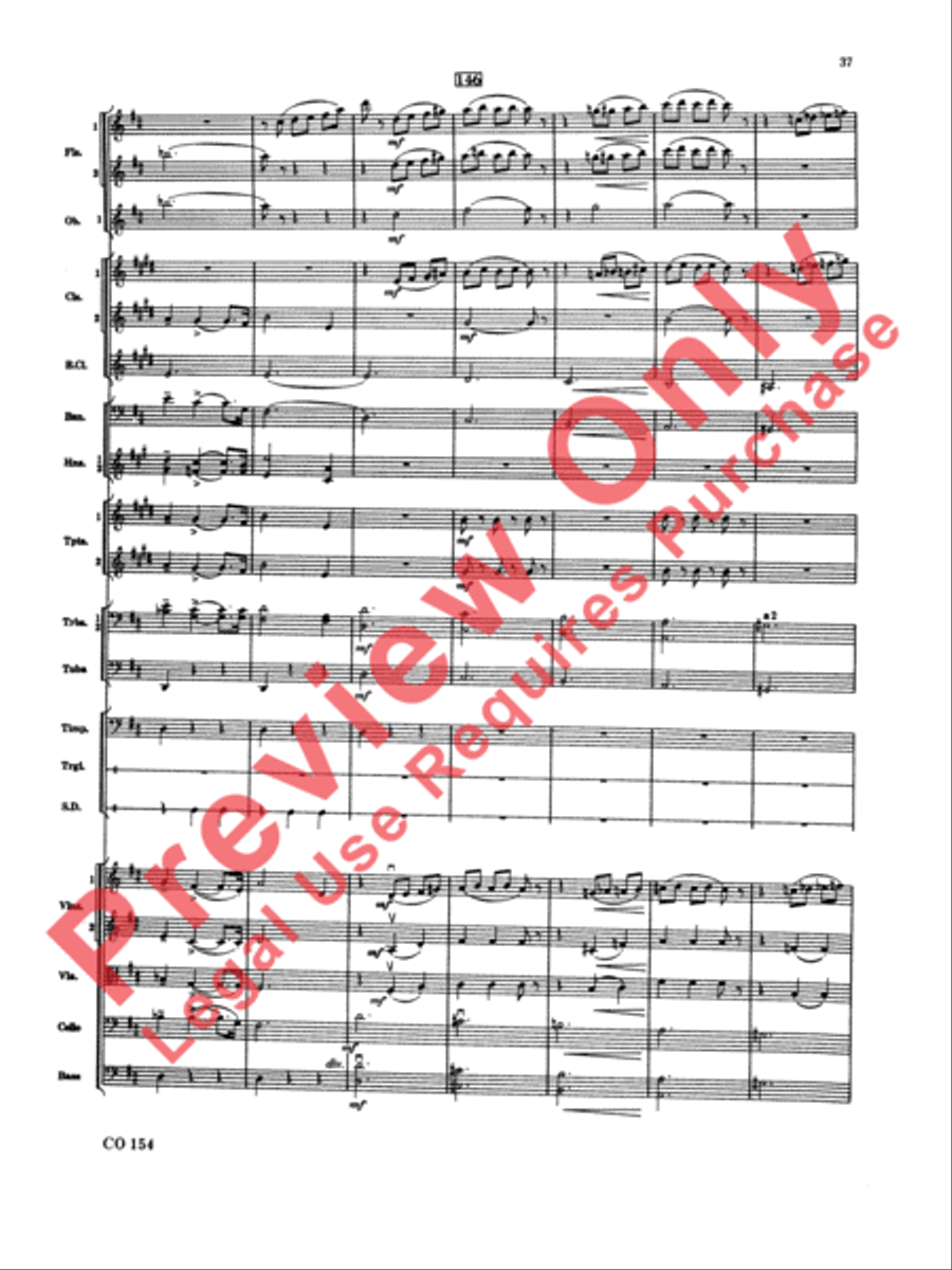 Nutcracker Ballet, Set I (Dance of the Sugar Plum Fairy and Waltz of the Flowers) Full Orchestra scores gallery preview page 38