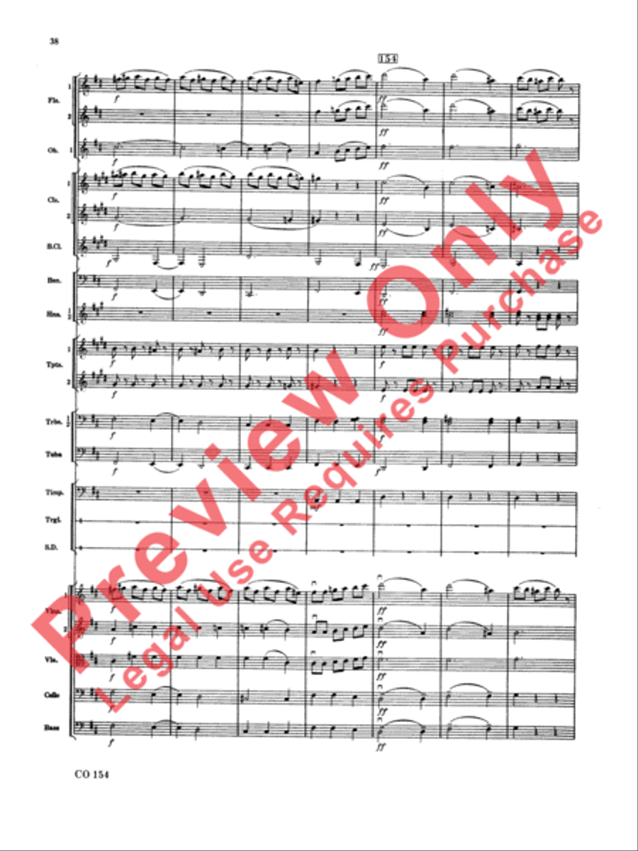 Nutcracker Ballet, Set I (Dance of the Sugar Plum Fairy and Waltz of the Flowers) Full Orchestra scores gallery preview page 39