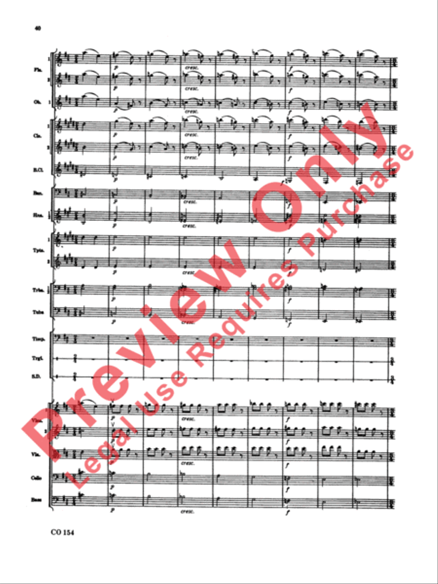 Nutcracker Ballet, Set I (Dance of the Sugar Plum Fairy and Waltz of the Flowers) Full Orchestra scores gallery preview page 41