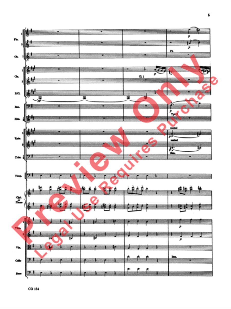 Nutcracker Ballet, Set I (Dance of the Sugar Plum Fairy and Waltz of the Flowers) Full Orchestra scores gallery preview page 6