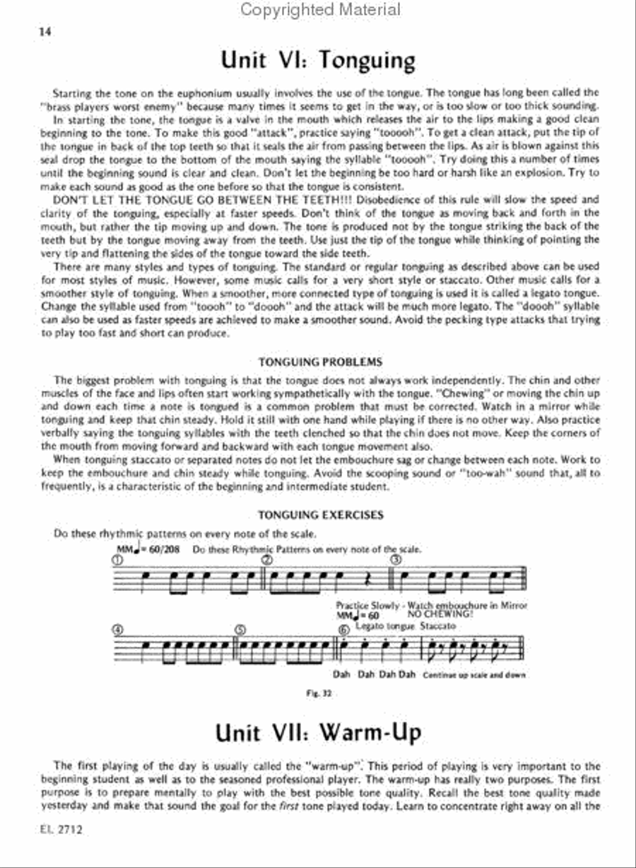 Practical Hints on Playing the Baritone Baritone Horn scores gallery preview page 3