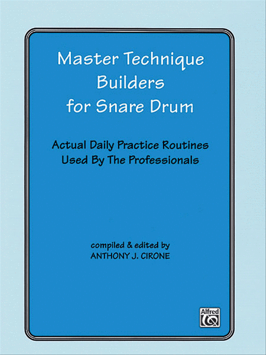 Master Technique Builders for Snare Drum Snare Drum scores gallery preview page 1