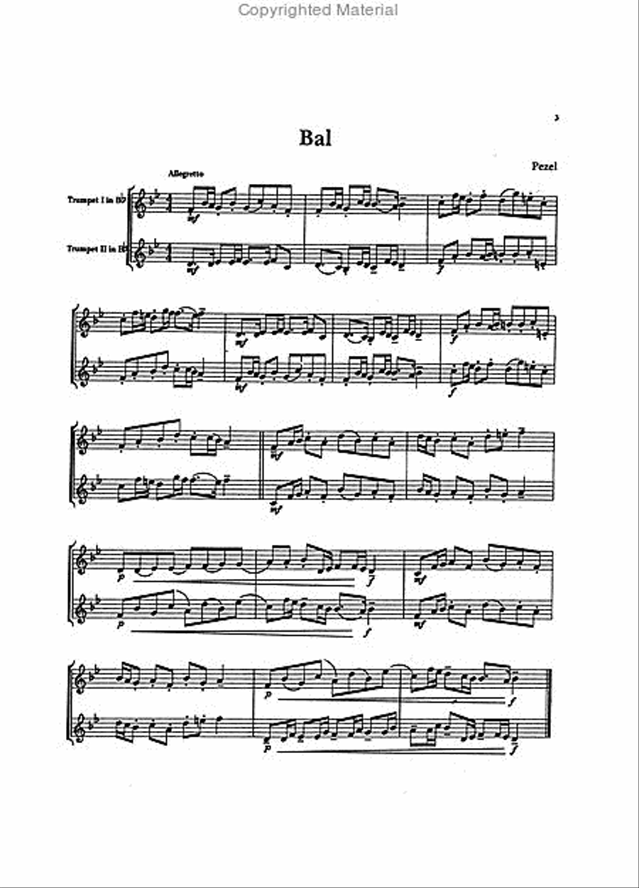 Belwin Master Duets (Trumpet), Volume 1 Trumpet Duet scores gallery preview page 2