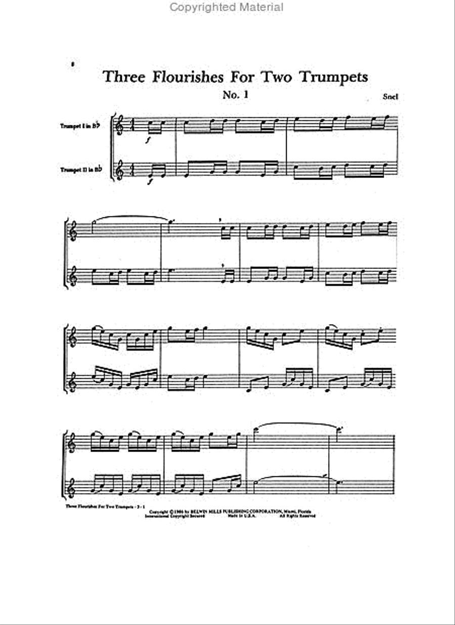 Belwin Master Duets (Trumpet), Volume 1 Trumpet Duet scores gallery preview page 3