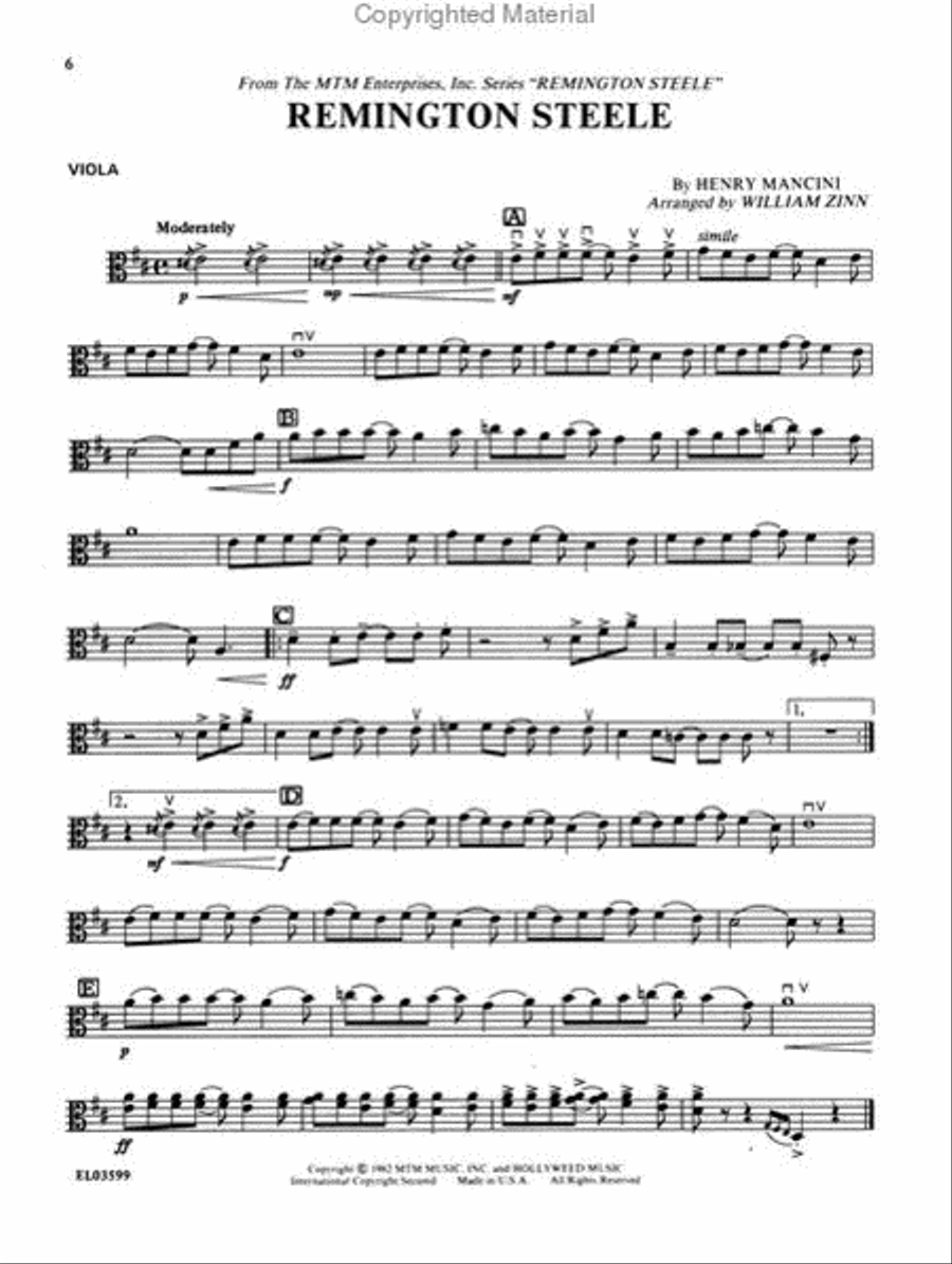 Henry Mancini for Strings, Volume 1 String Orchestra scores gallery preview page 3