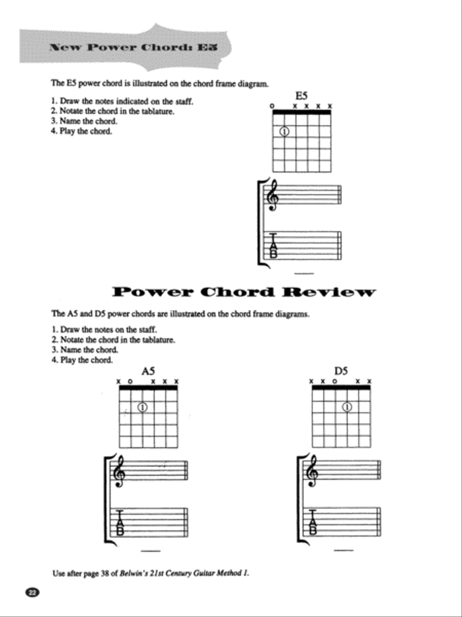Belwin's 21st Century Guitar Theory 1 Guitar scores gallery preview page 6