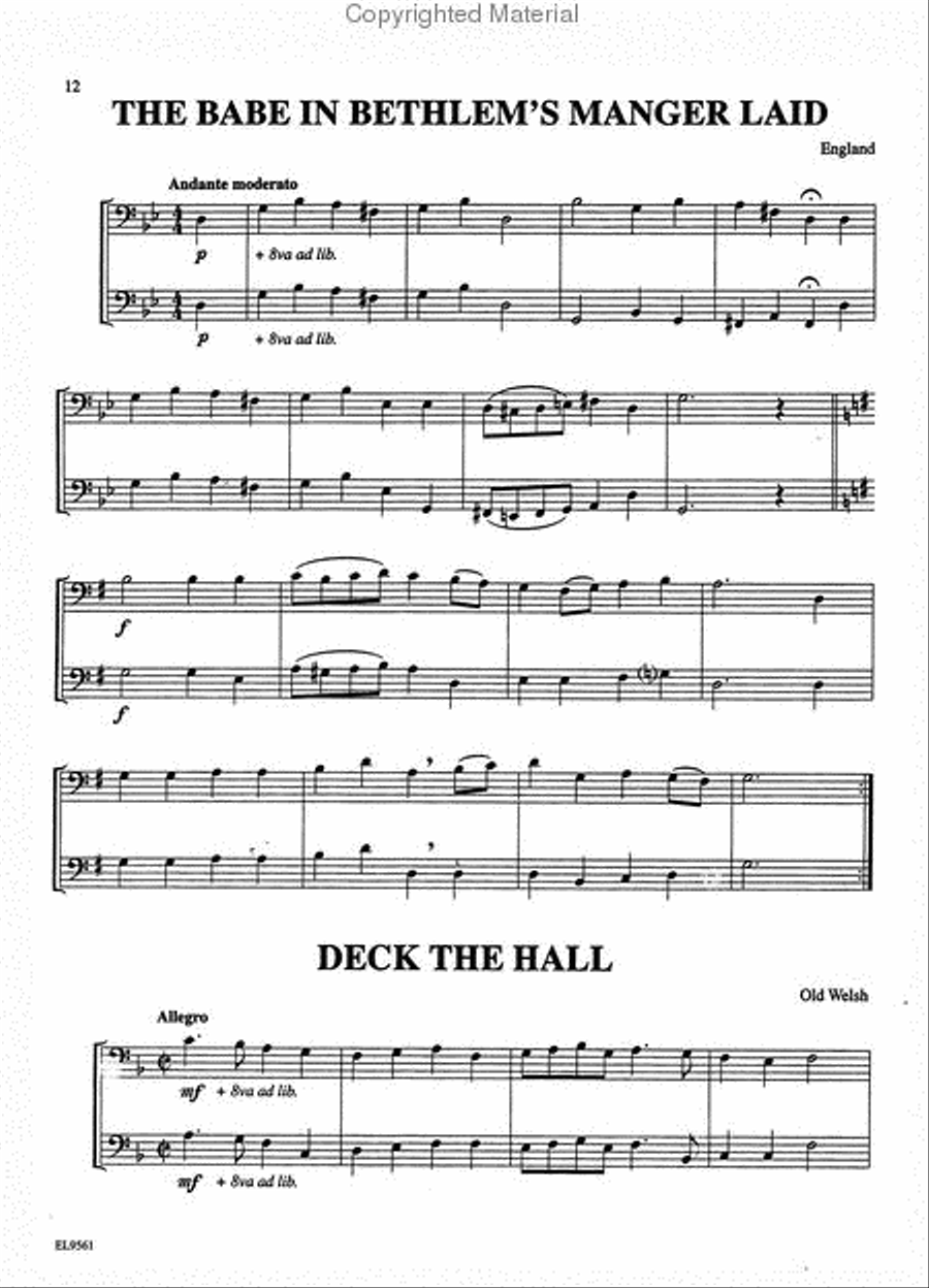Christmas Duets for All (Holiday Songs from Around the World) Small Ensemble scores gallery preview page 4