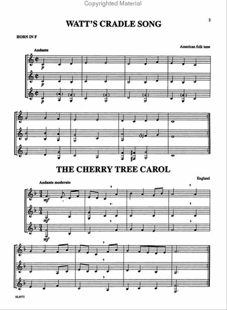 Christmas Trios For All (Horn In F) Woodwind Trio scores gallery preview page 2