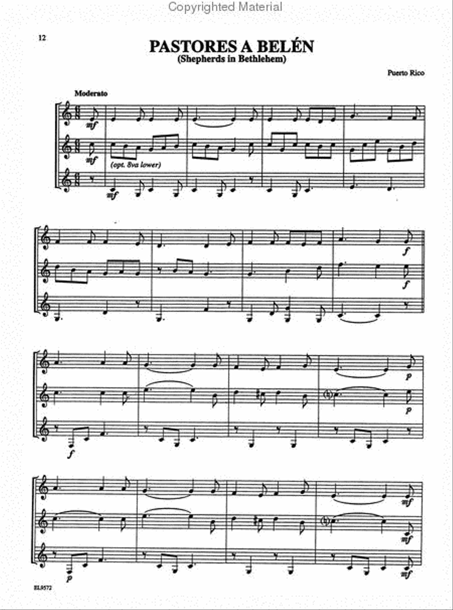 Christmas Trios For All (Horn In F) Woodwind Trio scores gallery preview page 4