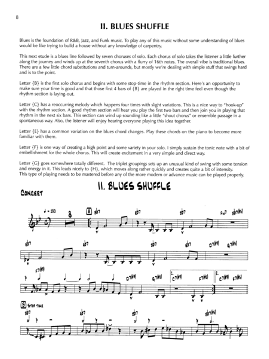 14 Blues & Funk Etudes - C Instruments Flute scores gallery preview page 3