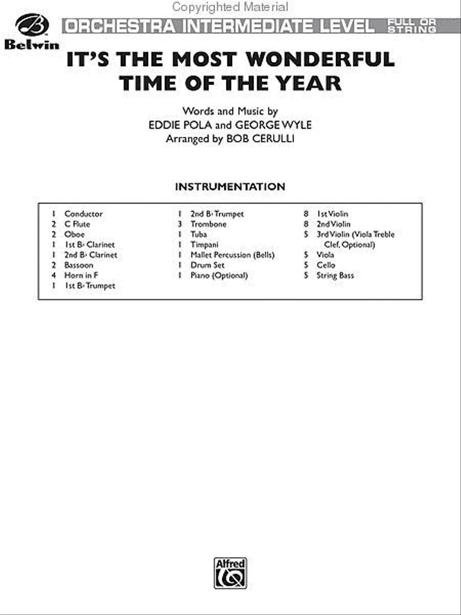 It's the Most Wonderful Time of the Year Full Orchestra scores gallery preview page 22