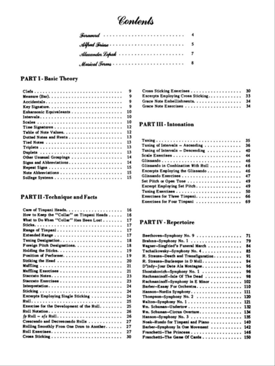 The Complete Timpani Method Percussion scores gallery preview page 2