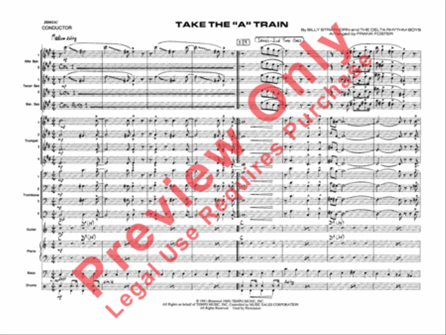 Take the A Train Take the A Train Jazz Ensemble scores gallery preview page 4