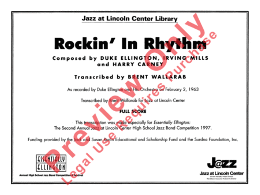 Rockin' in Rhythm Rockin' in Rhythm Jazz Ensemble scores gallery preview page 2