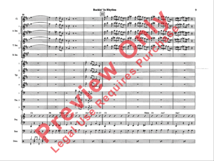 Rockin' in Rhythm Rockin' in Rhythm Jazz Ensemble scores gallery preview page 12