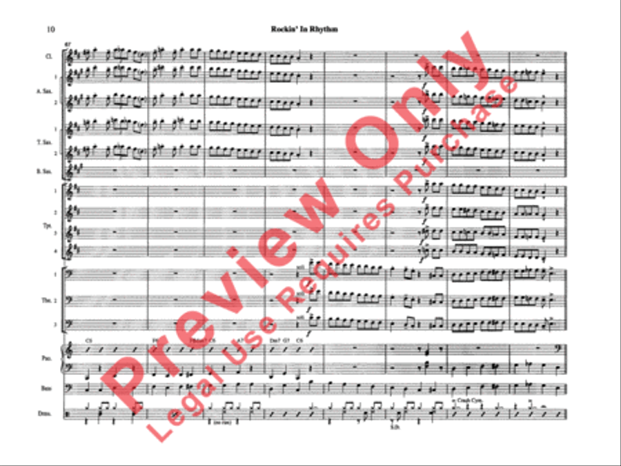 Rockin' in Rhythm Rockin' in Rhythm Jazz Ensemble scores gallery preview page 13