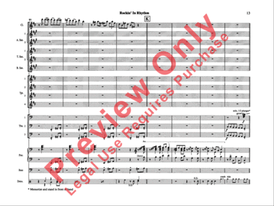 Rockin' in Rhythm Rockin' in Rhythm Jazz Ensemble scores gallery preview page 16