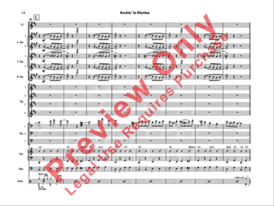 Rockin' in Rhythm Rockin' in Rhythm Jazz Ensemble scores gallery preview page 17