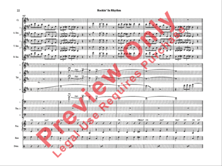 Rockin' in Rhythm Rockin' in Rhythm Jazz Ensemble scores gallery preview page 25
