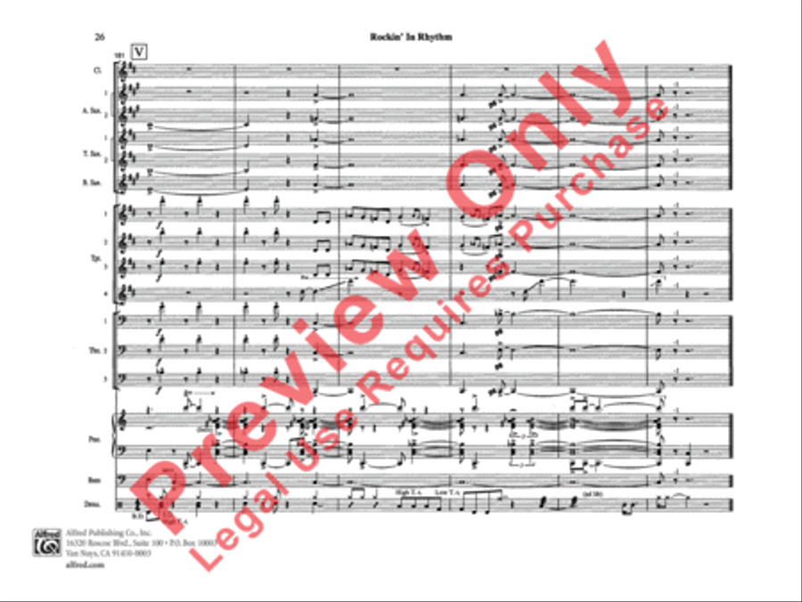 Rockin' in Rhythm Rockin' in Rhythm Jazz Ensemble scores gallery preview page 29