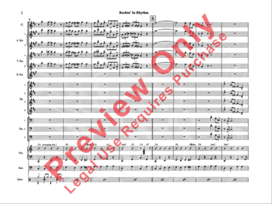Rockin' in Rhythm Rockin' in Rhythm Jazz Ensemble scores gallery preview page 5