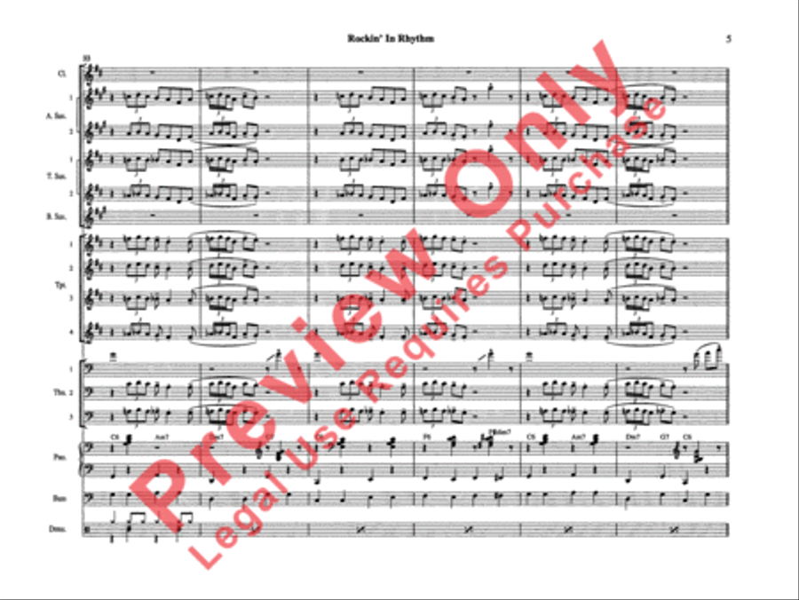 Rockin' in Rhythm Rockin' in Rhythm Jazz Ensemble scores gallery preview page 8