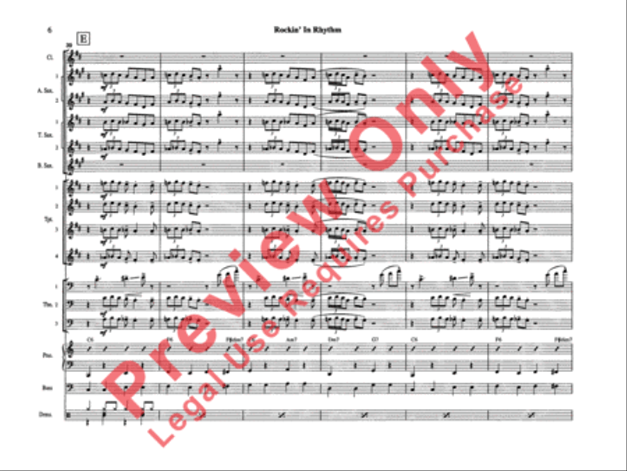 Rockin' in Rhythm Rockin' in Rhythm Jazz Ensemble scores gallery preview page 9