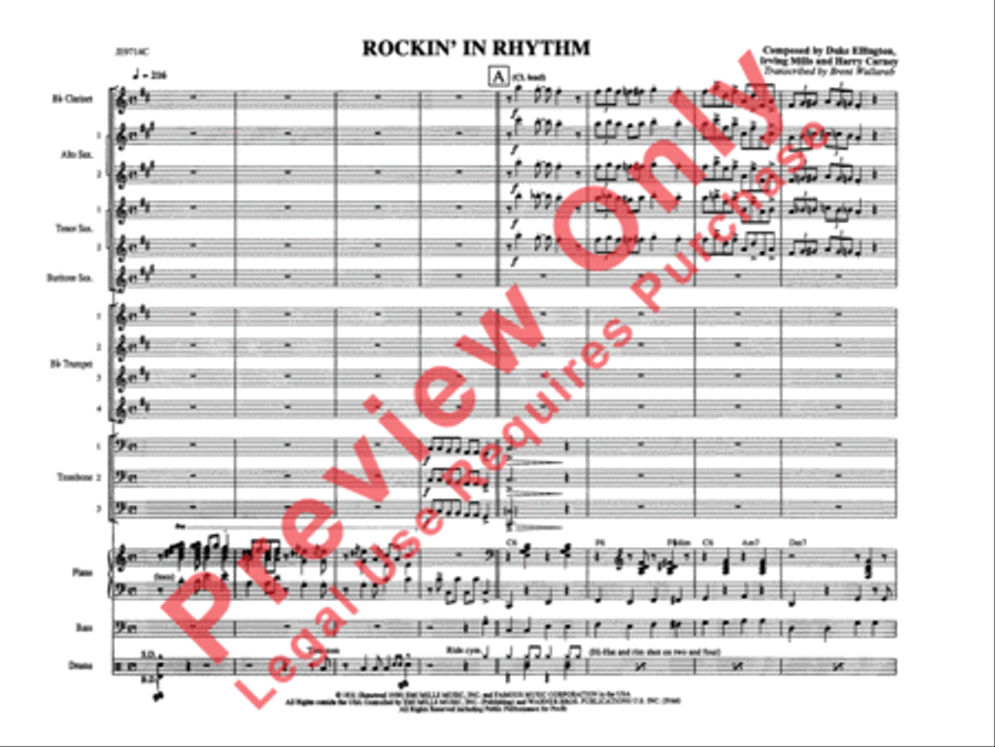 Rockin' in Rhythm Rockin' in Rhythm Jazz Ensemble scores gallery preview page 4