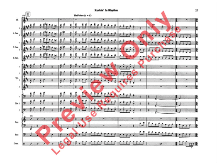 Rockin' in Rhythm Rockin' in Rhythm Jazz Ensemble scores gallery preview page 28