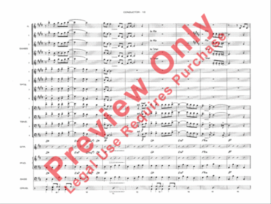 Begin the Beguine Begin the Beguine Jazz Ensemble scores gallery preview page 15
