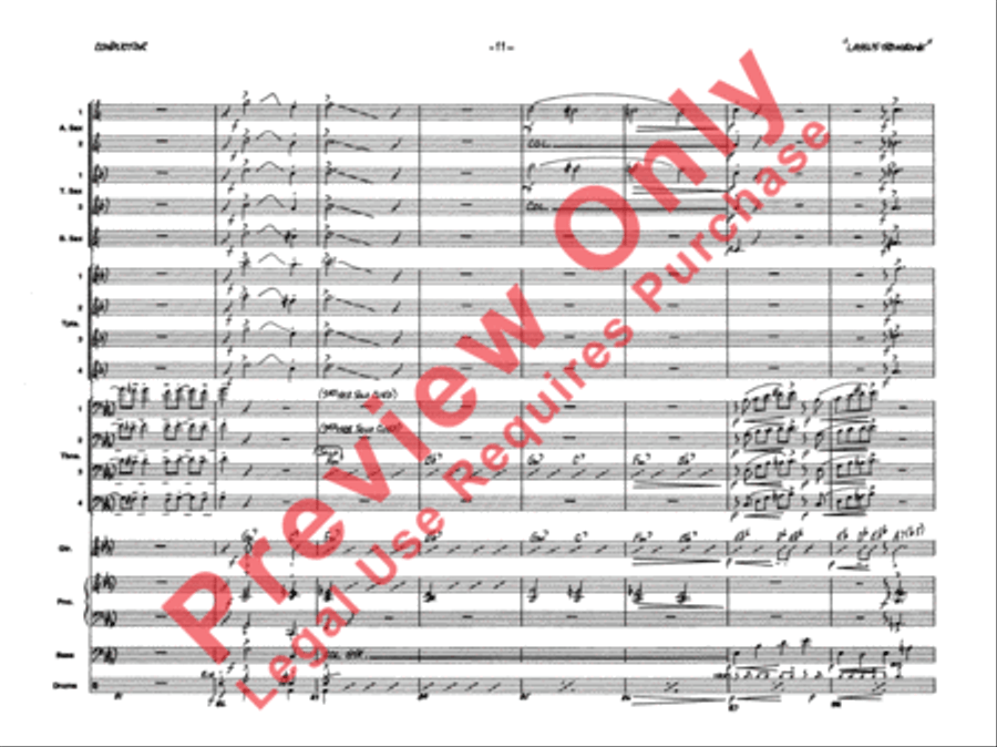 Lassus Trombone Lassus Trombone Jazz Ensemble scores gallery preview page 14