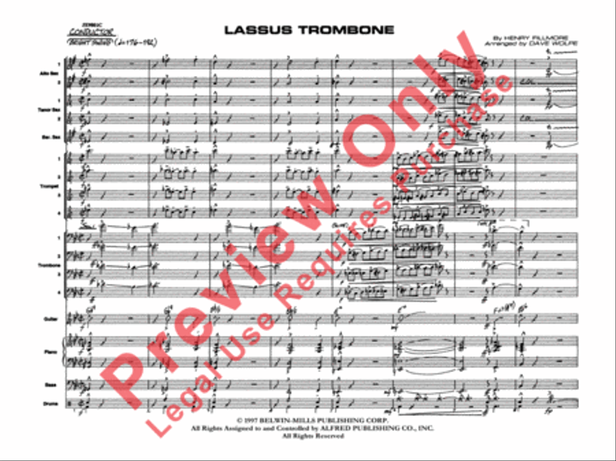 Lassus Trombone Lassus Trombone Jazz Ensemble scores gallery preview page 4