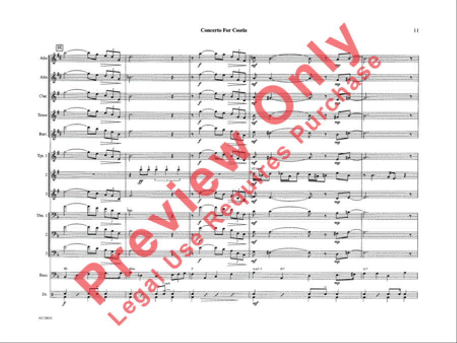 Concerto for Cootie Concerto for Cootie Jazz Ensemble scores gallery preview page 16