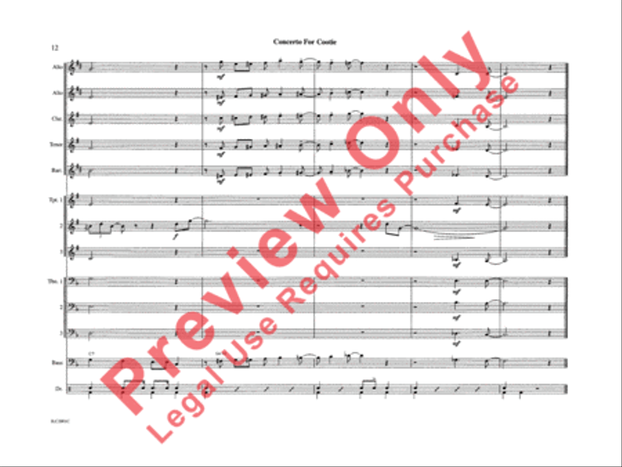 Concerto for Cootie Concerto for Cootie Jazz Ensemble scores gallery preview page 17