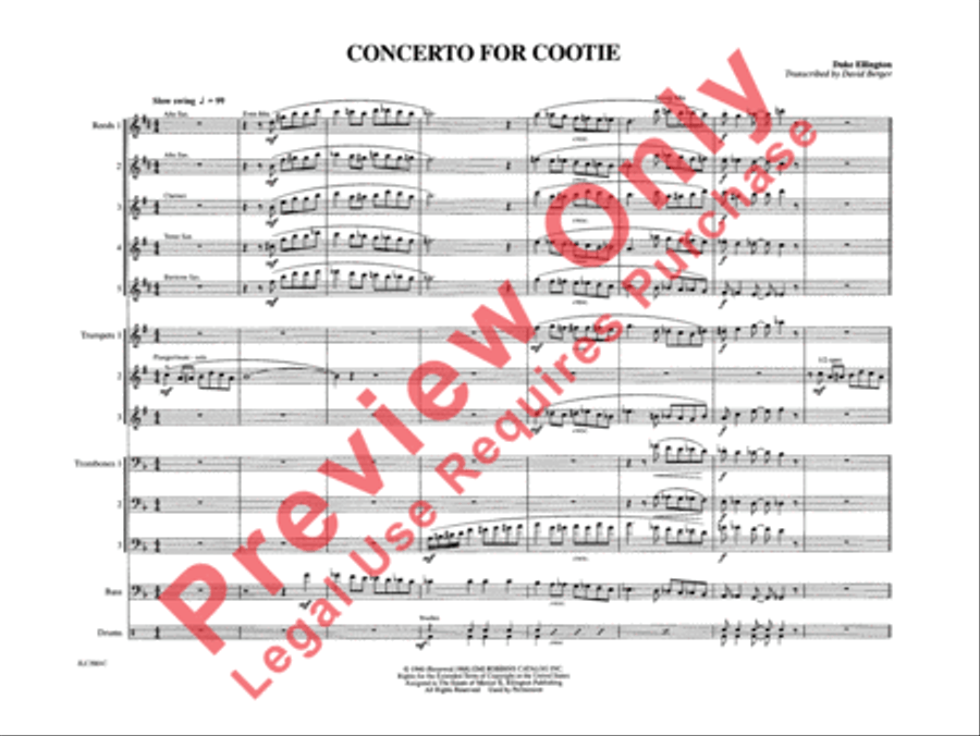 Concerto for Cootie Concerto for Cootie Jazz Ensemble scores gallery preview page 6