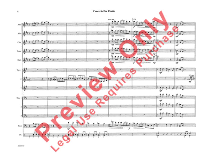 Concerto for Cootie Concerto for Cootie Jazz Ensemble scores gallery preview page 9