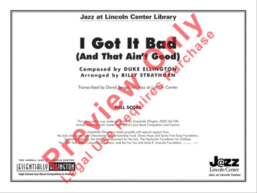 I Got It Bad I Got It Bad Jazz Ensemble scores gallery preview page 2