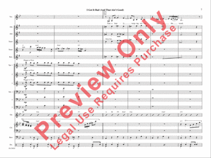 I Got It Bad I Got It Bad Jazz Ensemble scores gallery preview page 12