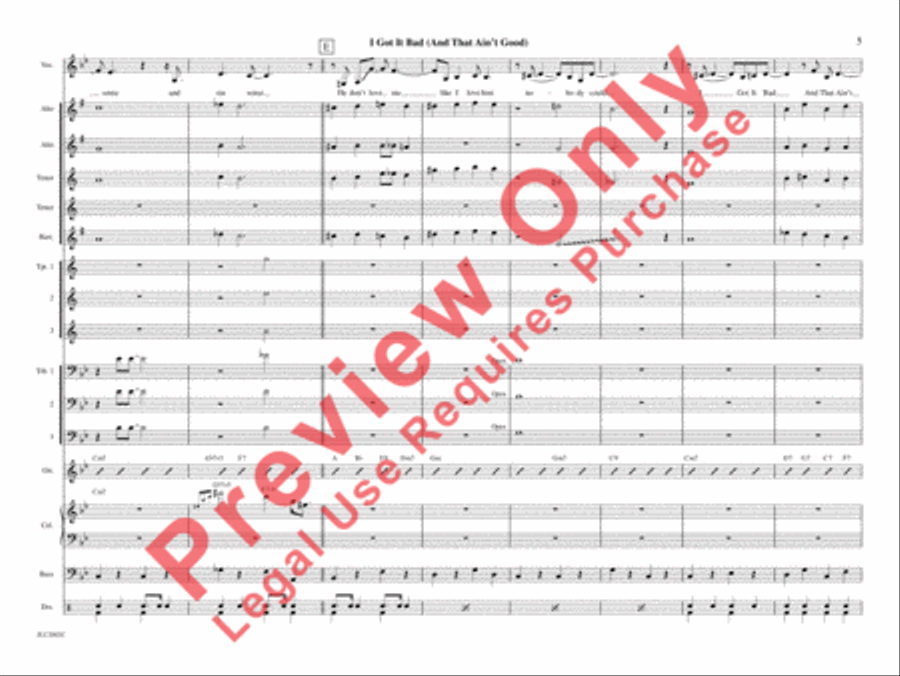 I Got It Bad I Got It Bad Jazz Ensemble scores gallery preview page 10