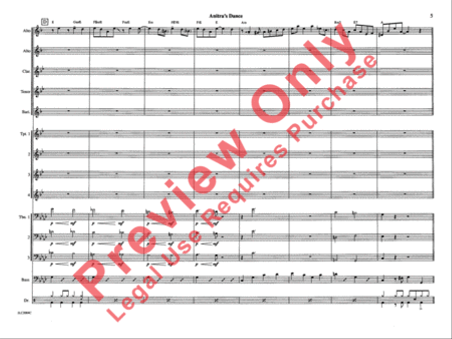 Anitra's Dance (from Peer Gynt Suite) Jazz Ensemble scores gallery preview page 12