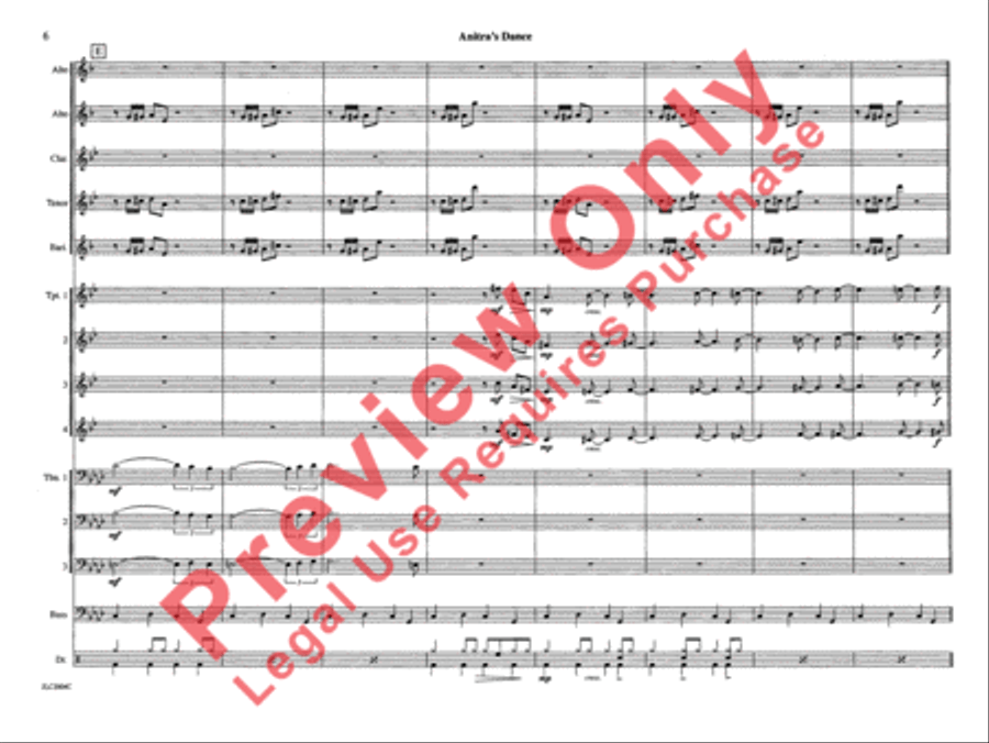 Anitra's Dance (from Peer Gynt Suite) Jazz Ensemble scores gallery preview page 13
